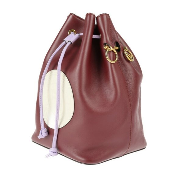 FENDI Fendi Mon Tresor Shoulder Bag 8BT298 Leather Bordeaux x Light Purple Wh... - Picture 2 of 9